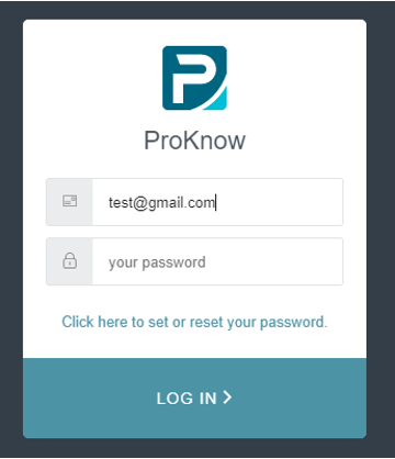ProKnow Login